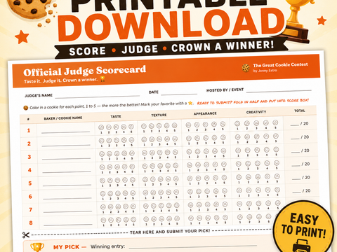 🏆 Cookie Judge Scorecards