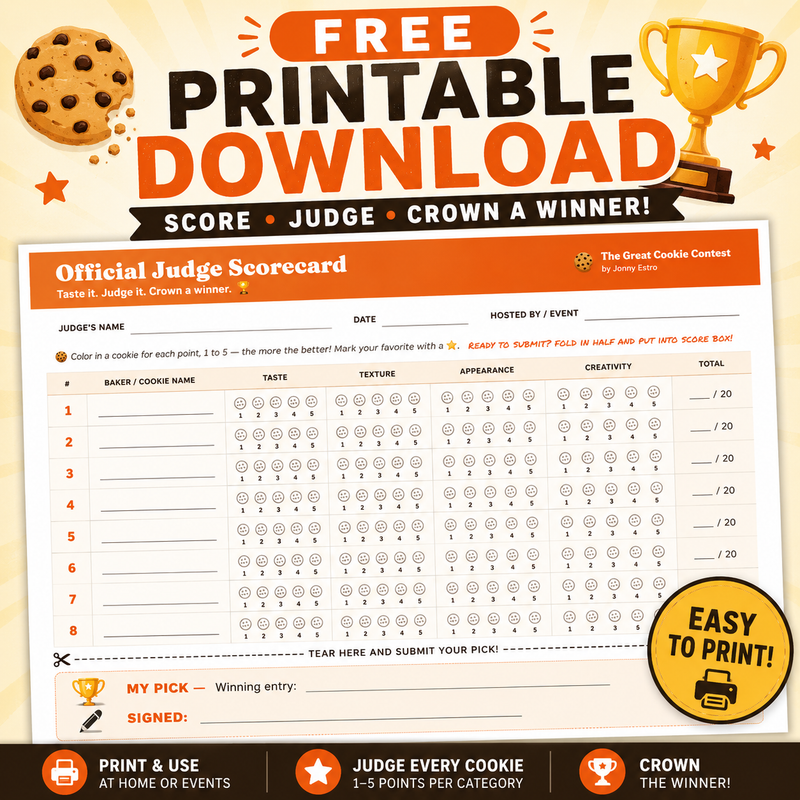 🏆 Cookie Judge Scorecards