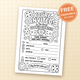 Free printable Contest Invitation Card for The Great Cookie Contest